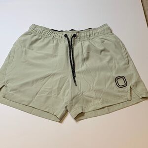 Overtime Luka Men's Light Sage Athletic Shorts with Elastic Waist and Drawstring